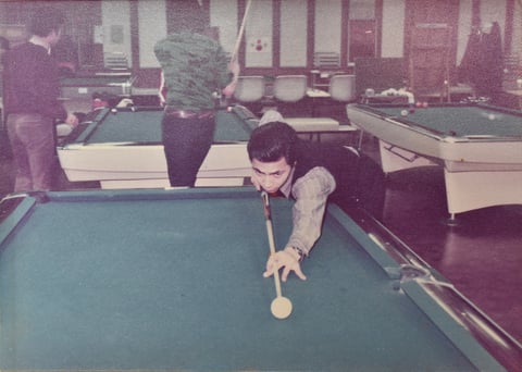 横田英樹18歳。『ビッグボックス』（高田馬場。※閉店）にて