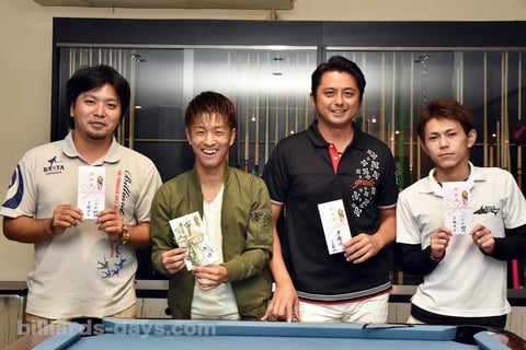 2016年ハマチ部門入賞者。優勝は照屋大志(左2)