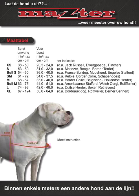 hondentuig tegen trekken mazter tuig 