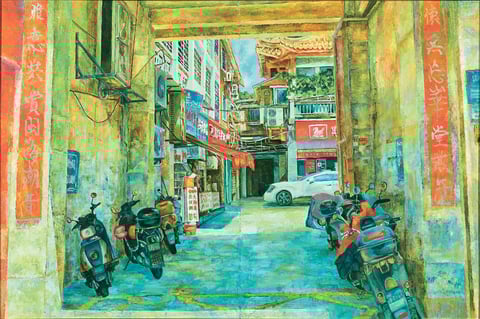 「異国旅情」　F120　高取　慧　