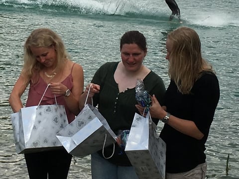 Verkehrte Welt: Die Trainer bei der "Siegerehrung"