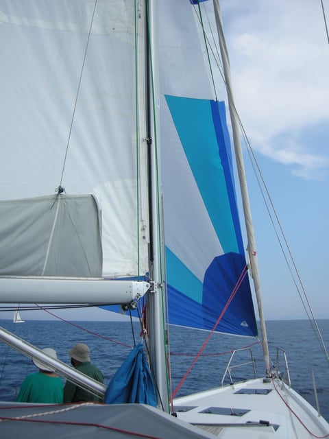 Sous spi entre Bonifacio et Asinara