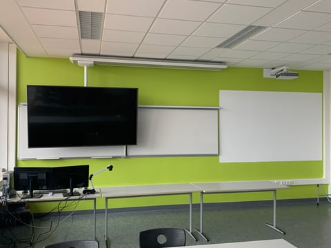 sliding TV ceiling bracket for schools