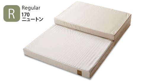 整圧マットレスがベッドに敷かれた状態のイメージ写真