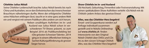 #Visitenkarte #Chlefele #Dä Nötzli mit dä Chlötzli #Julius Nötzli #DGST 2016