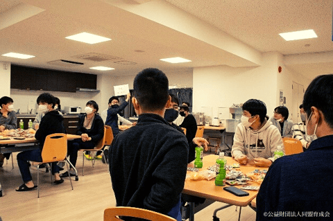 白山寮新人歓迎会の写真