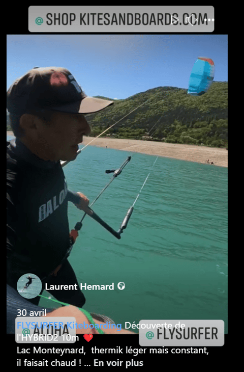 Flysurfer Hybrid2 10m au Lac Monteynard