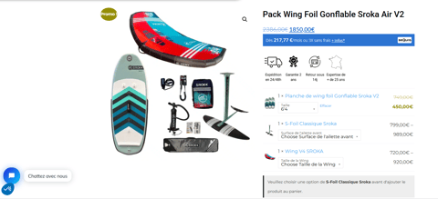 Promotion pack wingfoil Sroka V2