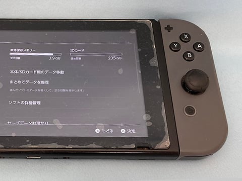 ニンテンドースイッチ MicroSDカード基盤の修理