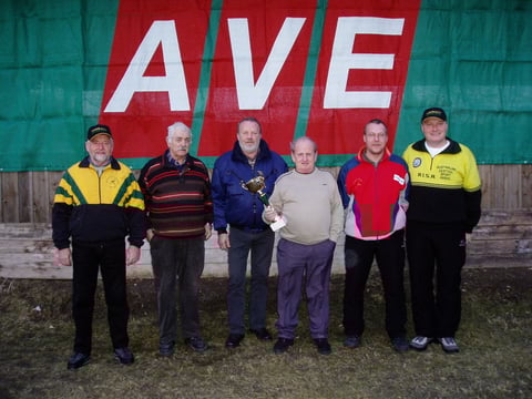 v.l. Paul Nagelschmid (AUS), Johann Jüngling, Kurt Rosatzin, Gerhard Kasberger, Oliver Nestlehner und Manfred Stöghofer (AUS)