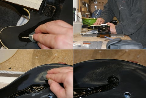 Nach einigen Wochen kann jetzt geschliffen und poliert werden. 