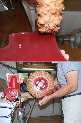 ... und wird in mehreren Poliergängen ...