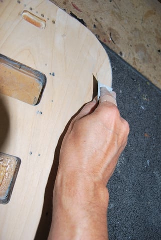 ... und die Kanten nachgerundet.