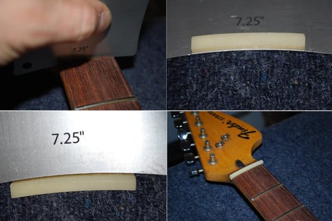 Jetzt kann der Sattel eingepasst werden. Zuerrst werden einmal die Radien bestimmt und alles vorbereitet.