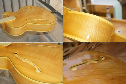 ... und ein Weiterer Gang mit Klarlack aufgebracht.