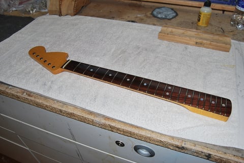 Der Hals ist fertig für den Kunden.