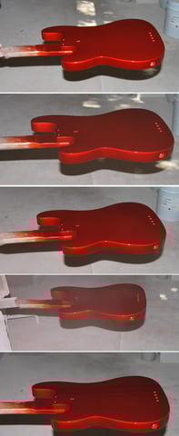 Insgesamt 6 Lackiergänge. (Lackiergang 2 - 6).