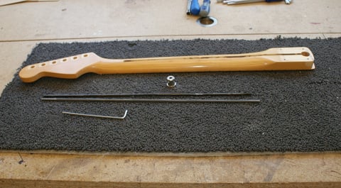 Zeit den Nußstreifen vorzubereiten.