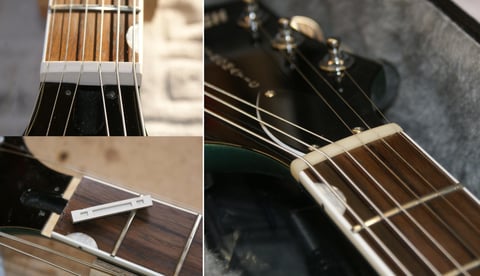 Abschließend wird noch der Sattel gegen einen ordentlichen Knochensattel ersetzt.