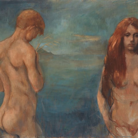 roger schindler, "sommernacht",  2018, 85 x 111 cm, öl auf leinwand – erlas galerie