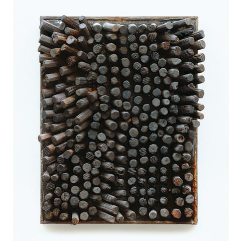 gerhard weigl, "o.t.", vor 1970, 52 x 39 x 10 cm, holz – galerie erlas