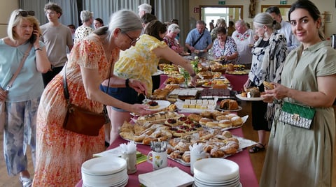 Agape im Pfarrsaal von Alt-Ottakring.