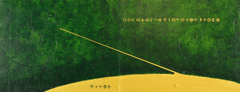 GrEEn LAND 10    820mm×318mm   F6×2   Acrylic, wood   2018