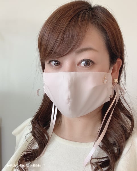 JourFin ラブリボン リボン リボンレッスン リボンワーク LoveLibbon マスク マスク手作り マスク制作 ハンドメイド ラグジュアリーマスク