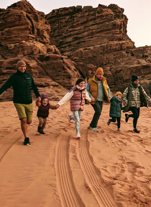 Happy Moments in Wadi Rum