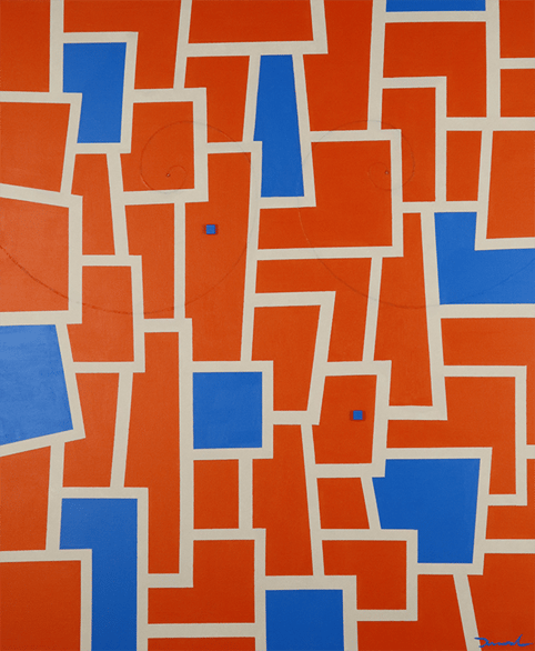 PLANET SHOPPING STREET 2   F20   606mm*727mm    2021 acrylic on canvas, wood