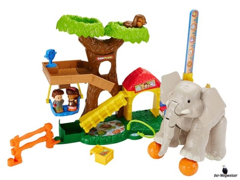 Die Besonderheit beim Fisher-Price Little People Maxi-Tierwelt Zoo sind die bewegliche Teile für die Förderung der feinmotorischer Fähigkeiten des Kindes.
