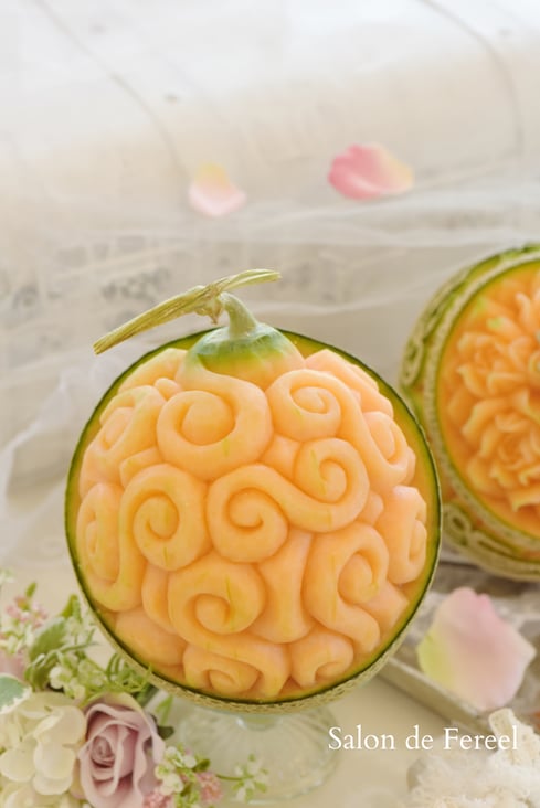 #カービング #大阪 #習い事 #彫刻 #フルーツカービング #ソープカービング #スイカ #フルーツ #カッティング #soap #soapcarving #fruitscarving #cutting #carving #watermelon #fruit #fruits #melon