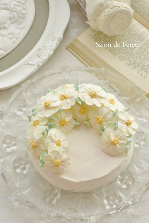 フラワーケーキ  大阪　ケーキ　教室　習い事　スイーツ　田中聖子　ケーキ教室　お菓子教室　スウィーツ　大阪市