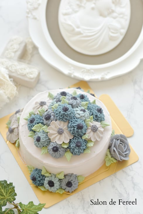 フラワーケーキ　教室　ケーキ教室　習い事　大阪市　ケーキ　お菓子教室　料理教室