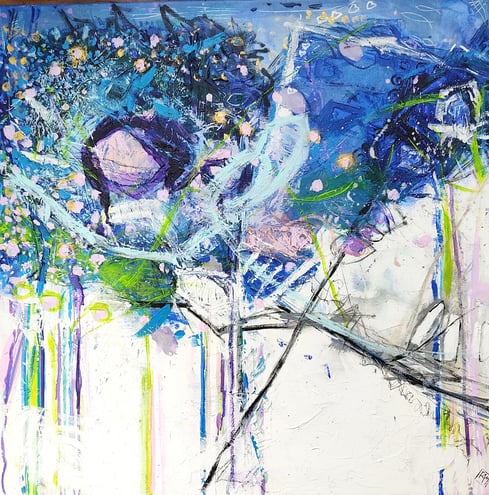 Elisabeth Augendre peintre en Ariège peinture originale acrylique