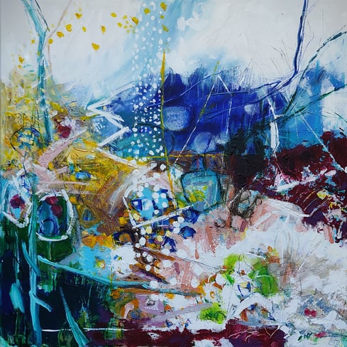  Elisabeth Augendre peintre en Ariège peinture originale acrylique