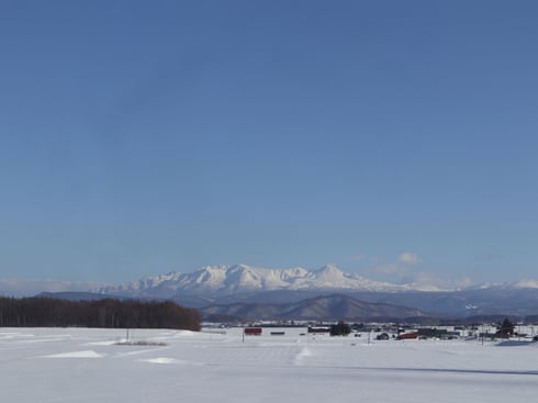 比布町から見える大雪山