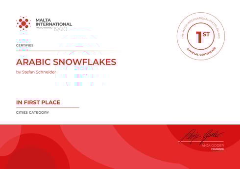 1. Place Category Cities @Malta International Photo Award 19/20 