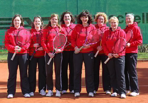 Nicole Will, Melanie Wehner, Heike Wallrab, Cornelia Hack, Sandra Ebert, Daniela Kümmel, Siggi Peuster, Barbar Schlehuber SV Neuhof Tennis