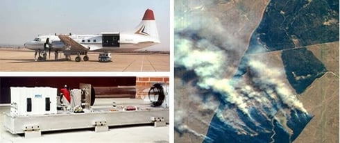 飛行機に搭載して火災のモニタリングなど使用されています。