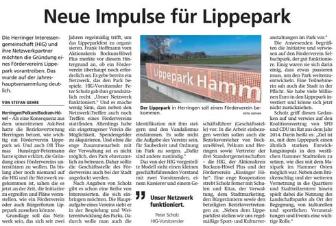 WA 26.11.19  - Neue Impulse für Lippepark
