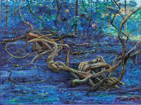 「変容の樹」　　1800×2400　川内　健嗣