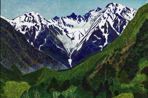 「宝剣岳の春」　北村　悠香子　1121×1671