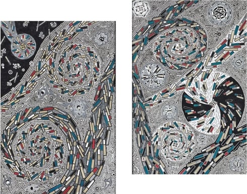 「漂紋」　田内　安治　1450×1940