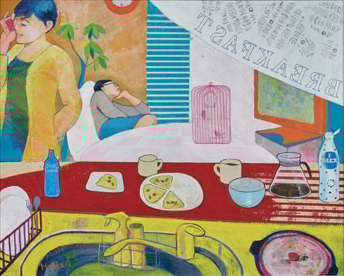 「Stay　home」　F100　細川　亜香里