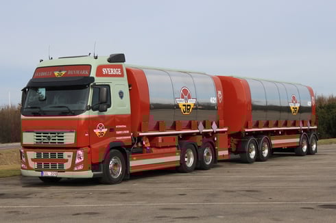 Die Firma Rasmussen zählt zu den grössten Transportfirmen in den Bereichen Tank/Silo und Betonteiletransporte in Skandinavien.