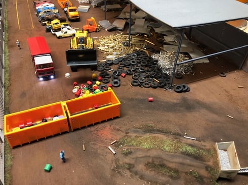 Diorama Schrottplatz