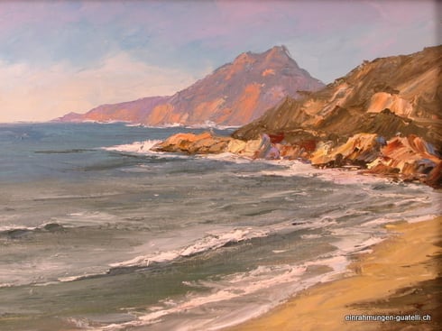 am Meer, Gemälde 35 x 50 cm