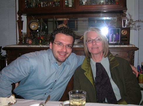 Anthony with his mentor, Louise Erpelding, former President of the National Society of Graphology