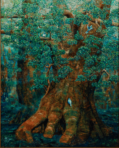 「伊佐早の樹」　F100　川内　健嗣